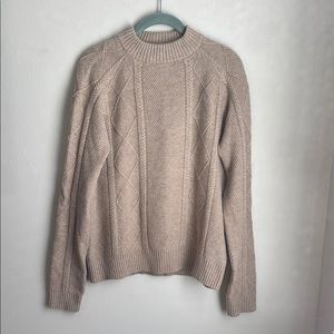 Cable knit sweater